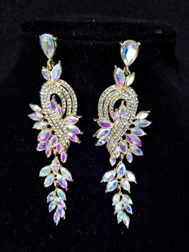Chandelier earrings rhinestone - chandelier,